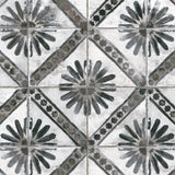 Carrelage Vintage effet Carreau ciment Gris 45x45x0,95 cm Solaria - Sol et mur intérieur