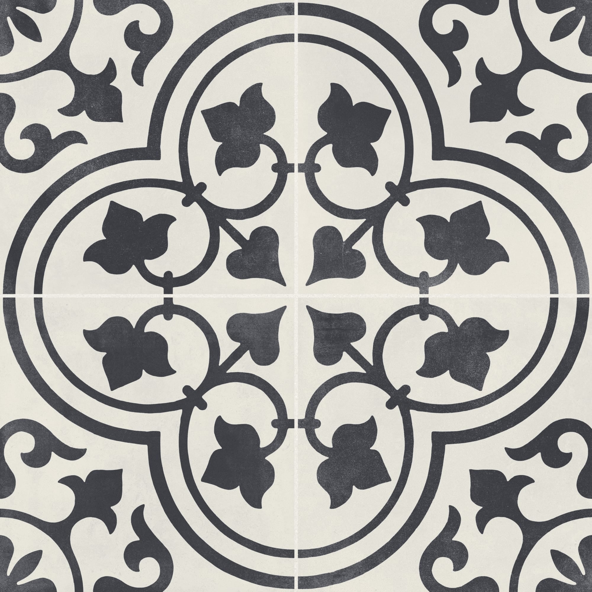 Carrelage effet Carreau ciment Lurelia Noir 22,3x22,3x0,9 cm Torilys - Sol et mur intérieur Peronda