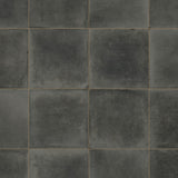 Carrelage Vintage effet Carreau ciment Noir 45x45x0,95 cm Florava - Sol et mur intérieur