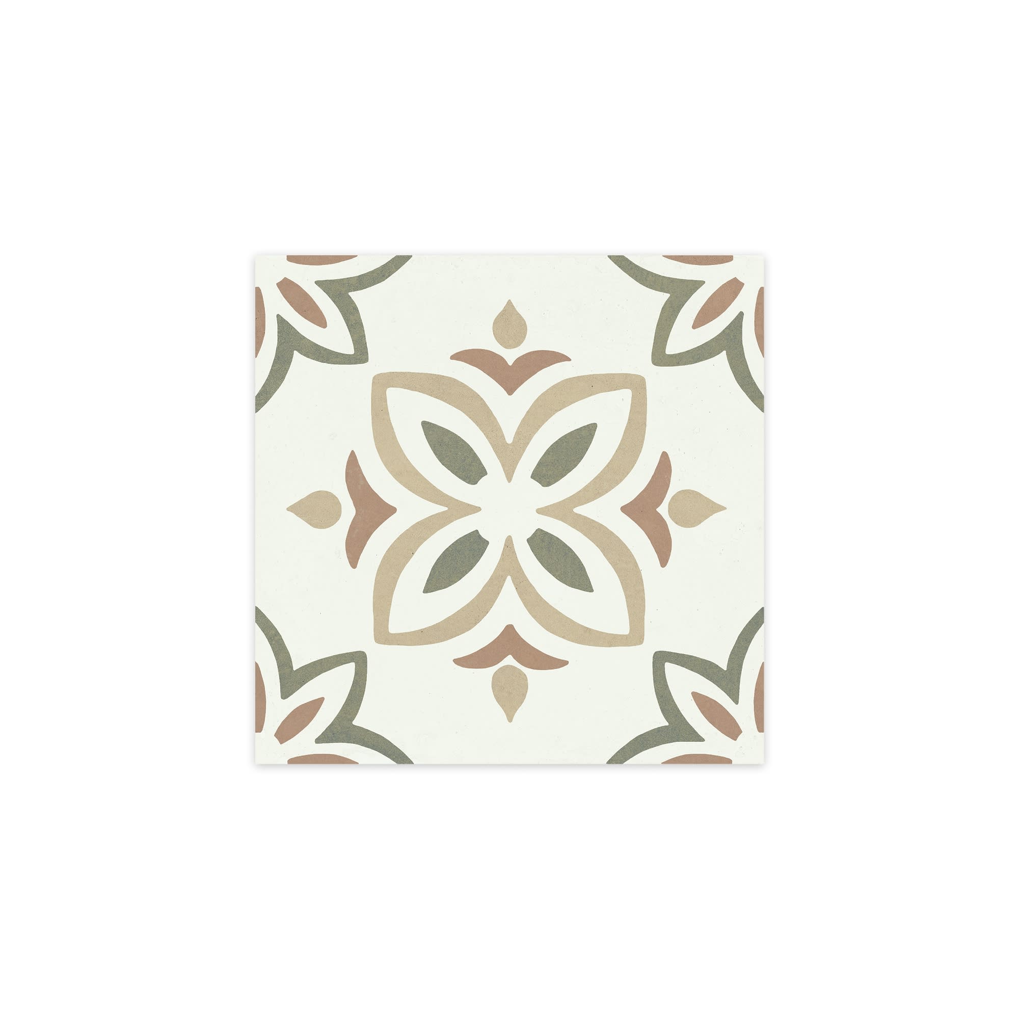 Carrelage effet Carreau ciment Avelora Vert 22,3x22,3x0,9 cm Proviel - Sol et mur intérieur Peronda