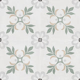 Carrelage effet Carreau ciment Roselis Vert 22,3x22,3x0,9 cm Ventoril - Sol et mur intérieur