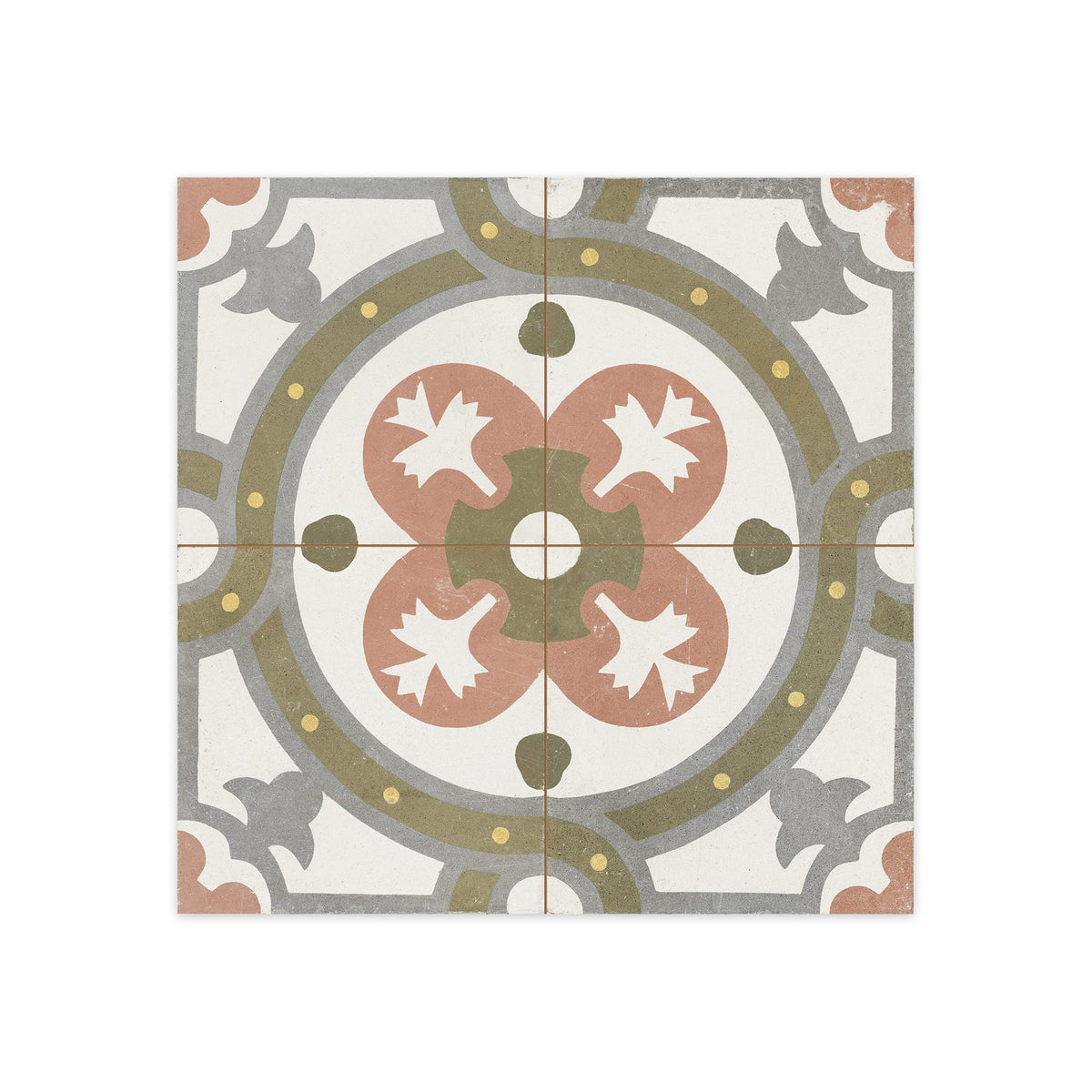 Carrelage Vintage effet Carreau ciment Multicolore Numantia 45x45x0,95 cm Ardina - Sol et mur intérieur Peronda