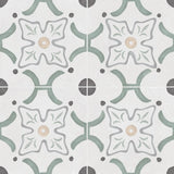 Carrelage effet Carreau ciment Sorella Vert 22,3x22,3x0,9 cm Ventoril - Sol et mur intérieur