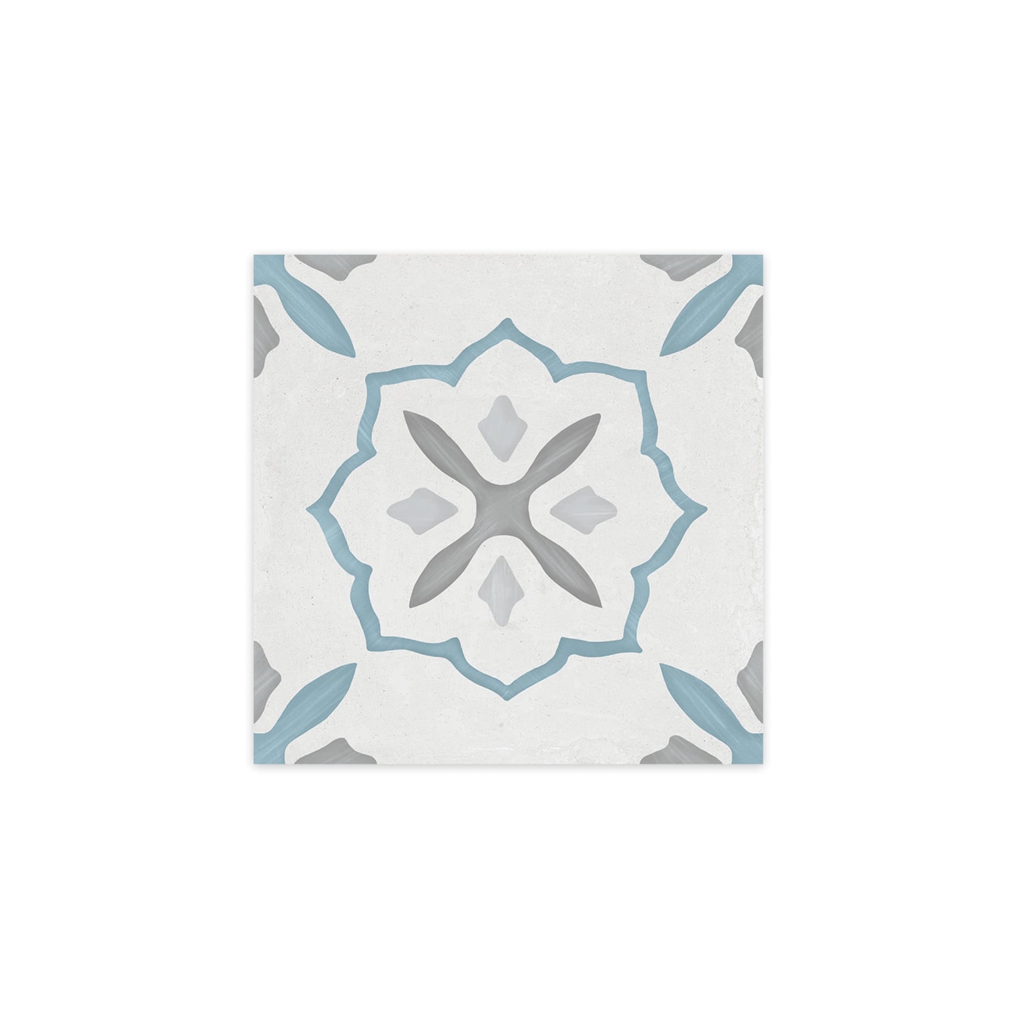 Carrelage effet Carreau ciment Moralis Bleu 22,3x22,3x0,9 cm Ventoril - Sol et mur intérieur Peronda
