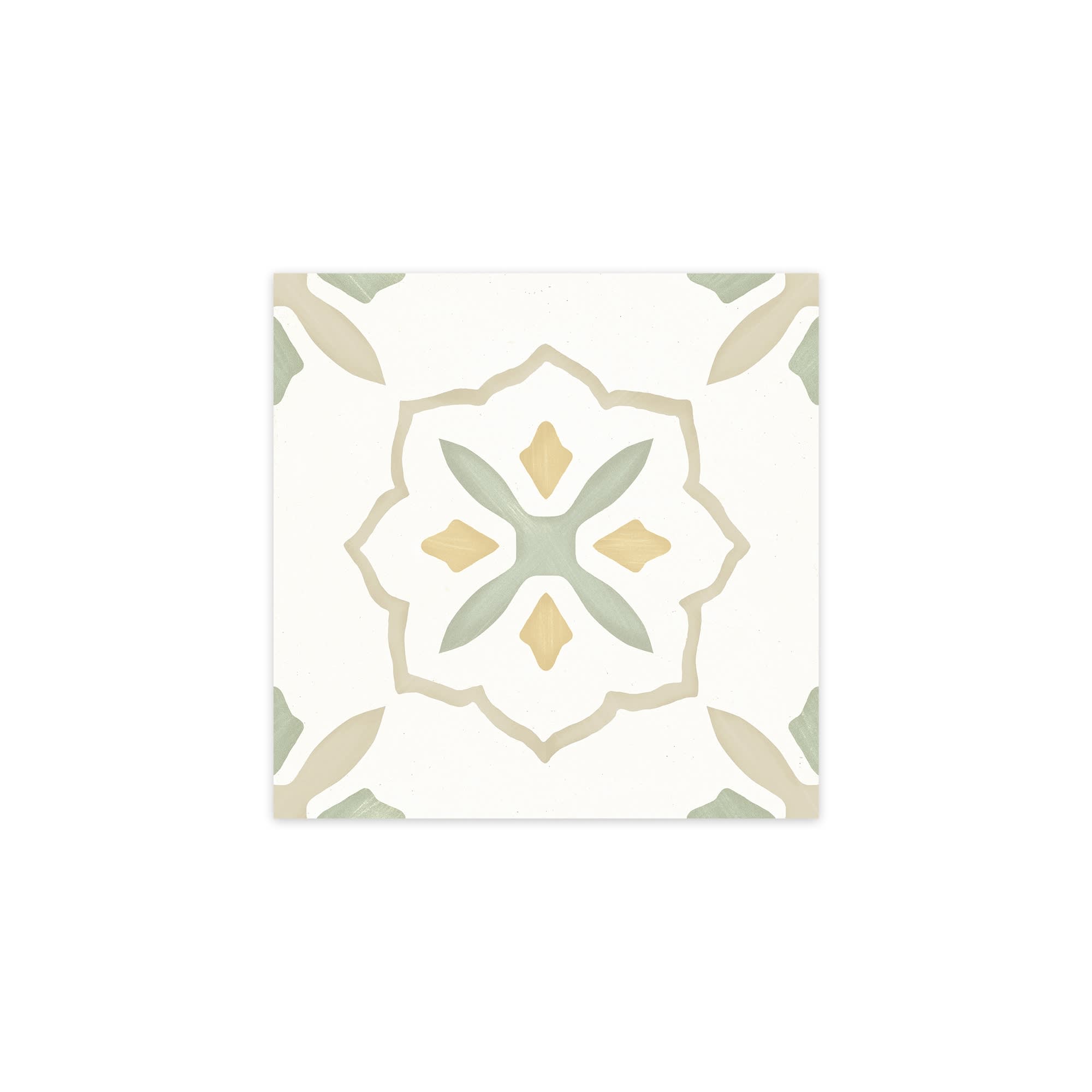 Carrelage effet Carreau ciment Moralis Vert 22,3x22,3x0,9 cm Levior - Sol et mur intérieur Peronda