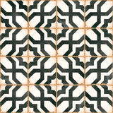 Carrelage effet Carreau ciment Noreza Noir 12,3x12,3x0,87 cm Serano - Sol et mur intérieur