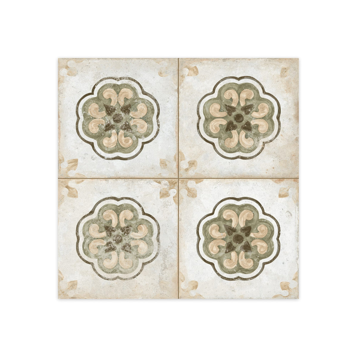 Carrelage Vintage effet Carreau ciment Multicolore Cirta 45x45x0,95 cm Velora - Sol et mur intérieur Peronda