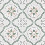 Carrelage effet Carreau ciment Azoria Vert 22,3x22,3x0,9 cm Ventoril - Sol et mur intérieur